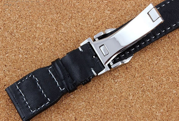 Custom Calfskin Leather Strap with Rivets for IWC Big Pilot 21mm 22mm Custom Leather Color (Leave US A Note After Checkout) 21mm