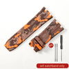 42mm cheap Orange camo rubber strap for Audemars Piguet