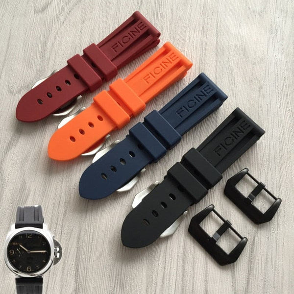 Panerai Rubber Strap with OP stamped. all-colors