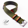 Vintage Military style Nato Strap with Leather Trims