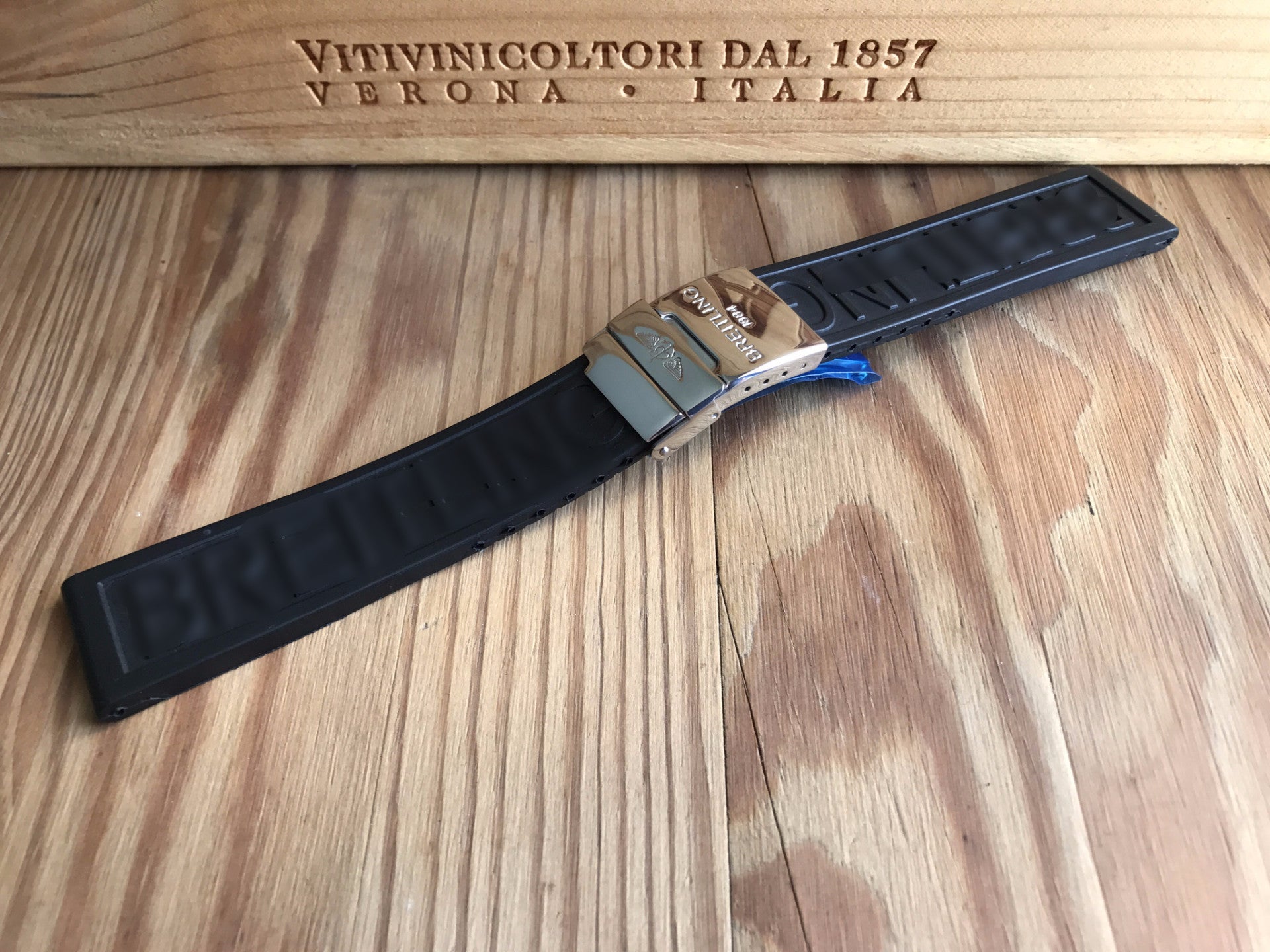 Breitling rubber deals deployment strap