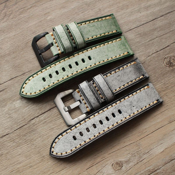 Vintage Style leather strap - StrapMeister