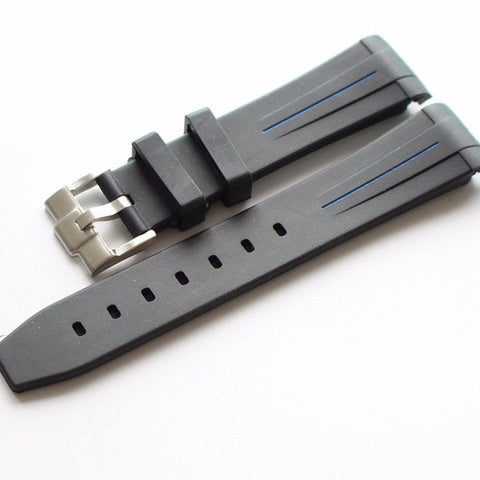 20mm cheap Rolex Rubber Strap-free shipping - StrapMeister