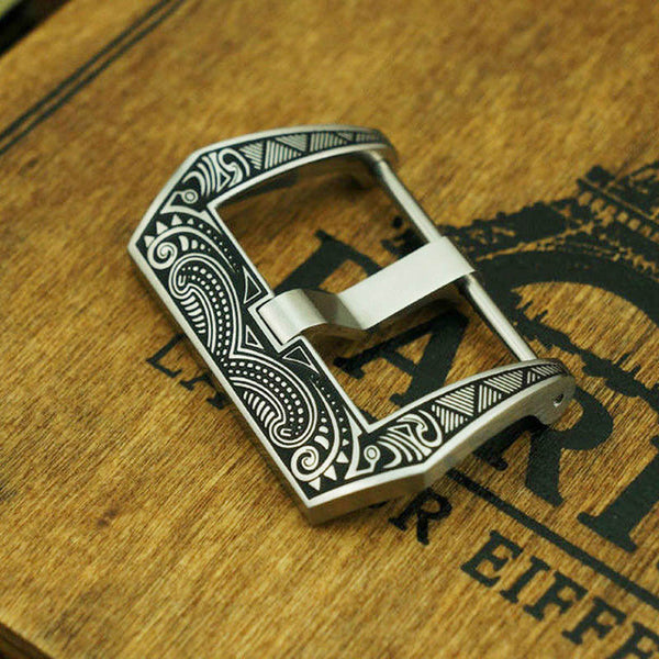 Panerai Maori style Tang Buckle - StrapMeister